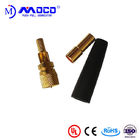Microdot 10-32 Male Coaxial Cable Connectors PPS Nsulator For Ultrasonic Prob Cable