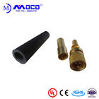 Microdot 10-32 Male Coaxial Cable Connectors PPS Nsulator For Ultrasonic Prob Cable