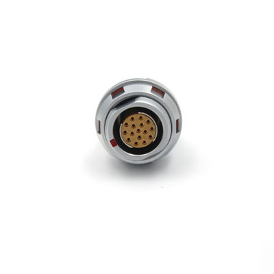 Kurze Messingart Rundschreiben 16 Pin Connector, weibliches gerades Sockel-Verbindungsstück mit Nuss